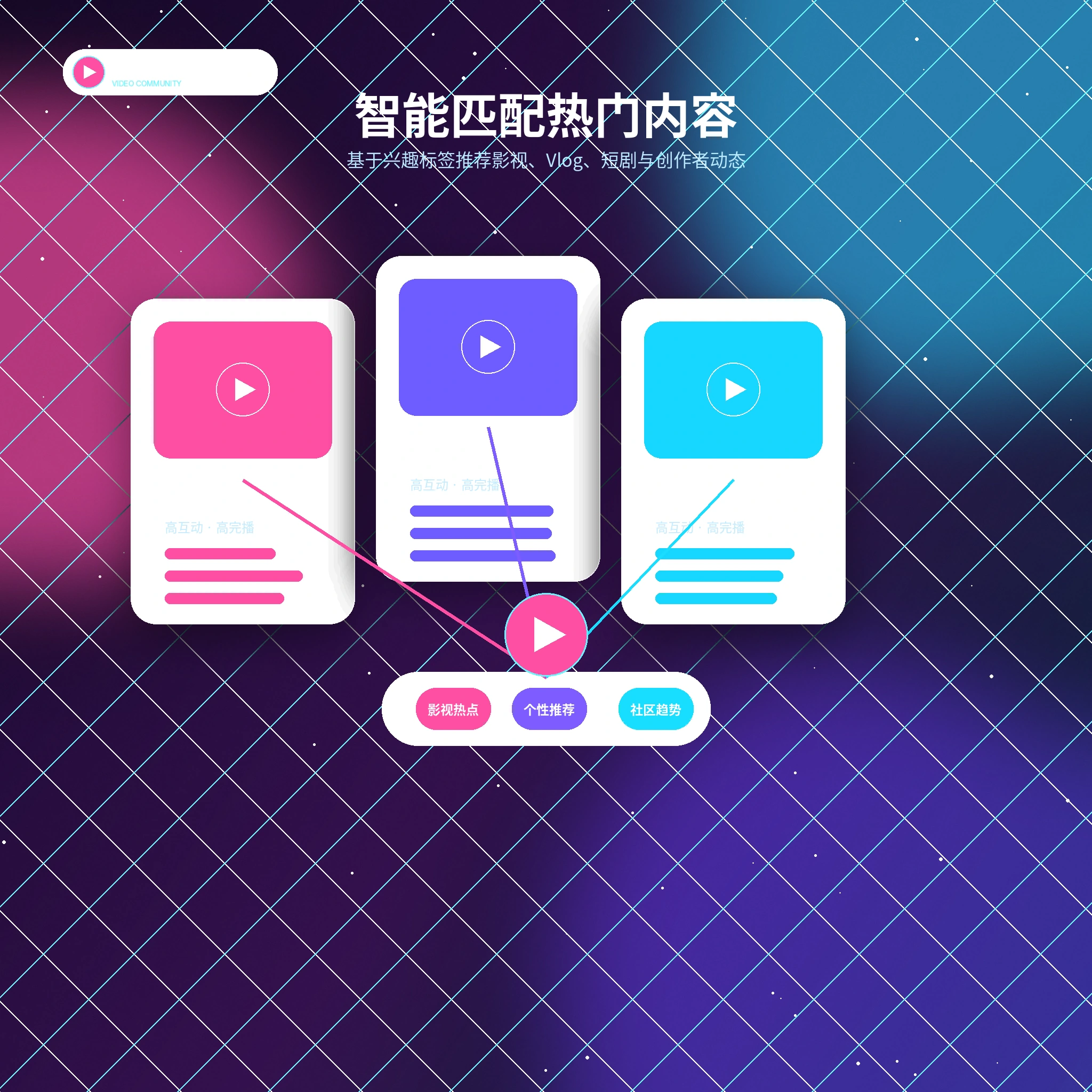 糖心vlog兴趣匹配推荐展示